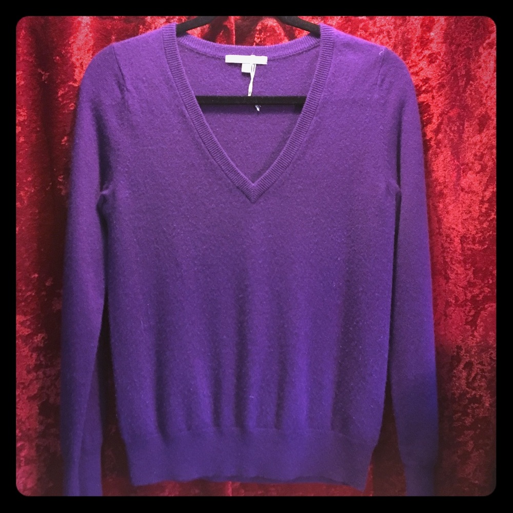Purple Cashmere Sweater